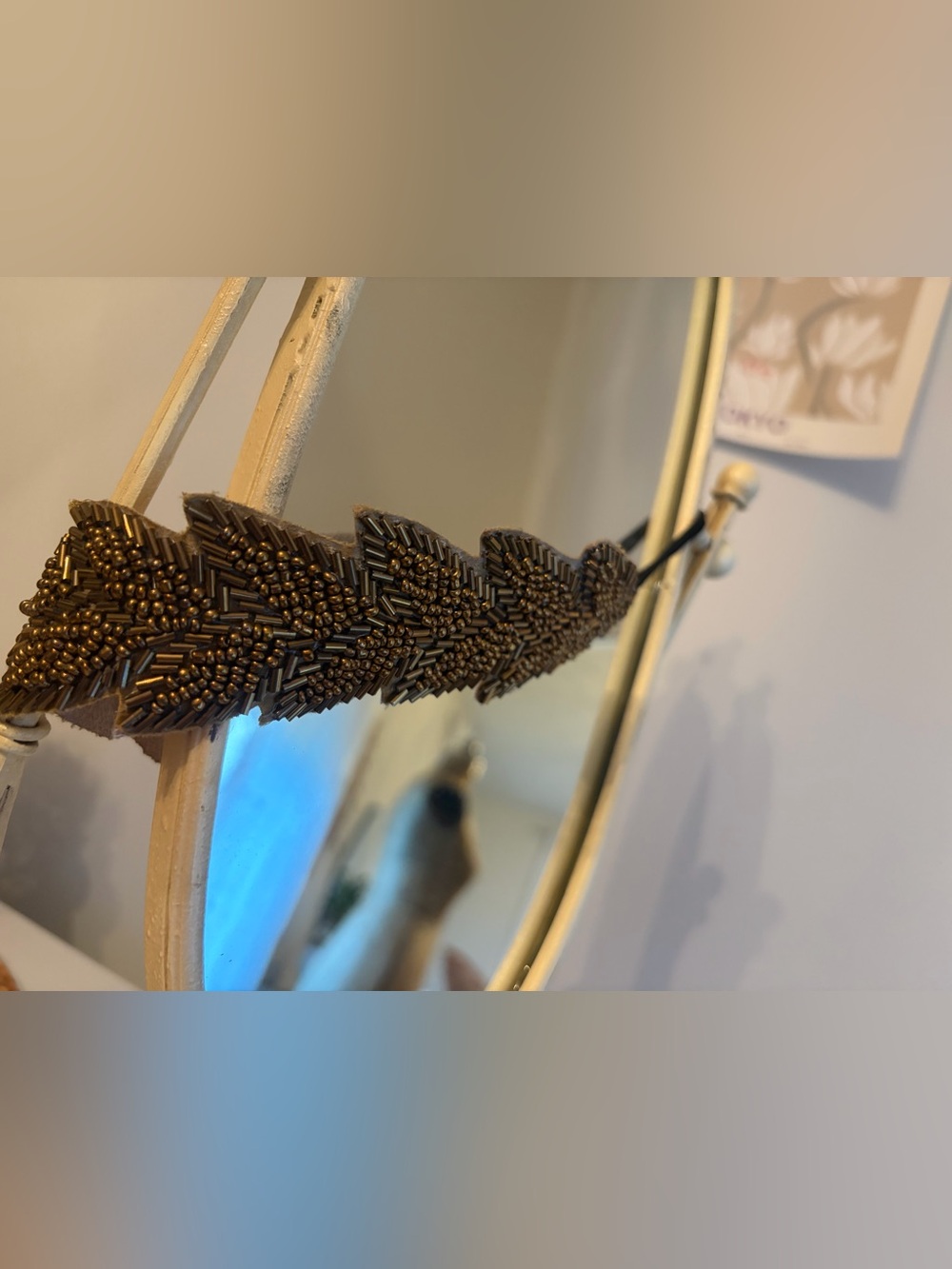 Loft Beaded Headband Bronze